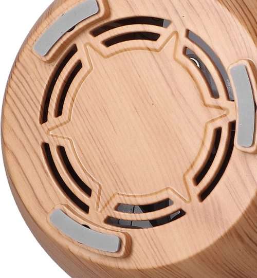 Light Wood Grain Humidifier, Simple and Elegant LED Colour Lights Wood Grain 130 ml Mini Night Light
