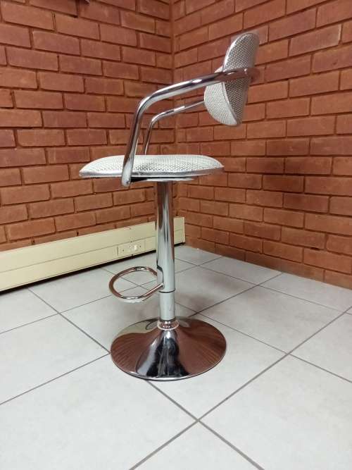 Bamboo Rattan Bar Stools - 1 ONLY - Beige Colour