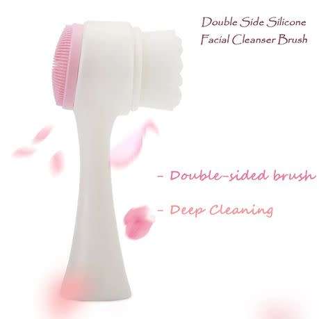 3D Double Sides Multifunctional Silicone Face Cleanser with Brush