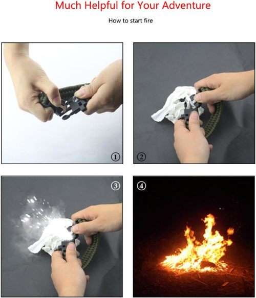 G6 Outdoor Survival Bracelet Watch - Black