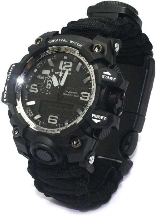 G6 Outdoor Survival Bracelet Watch - Black