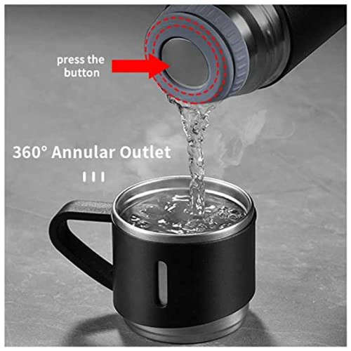 Double Wall Stainless Steel Vacuum Flask Set