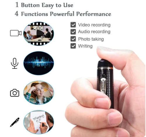 Spy Pen Camera -Full HD 1080P Video Camera Pen Loop Recording Security Camera