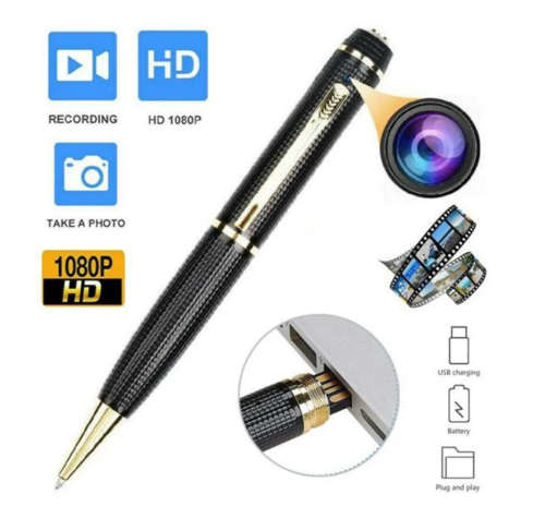 Spy Pen Camera -Full HD 1080P Video Camera Pen Loop Recording Security Camera