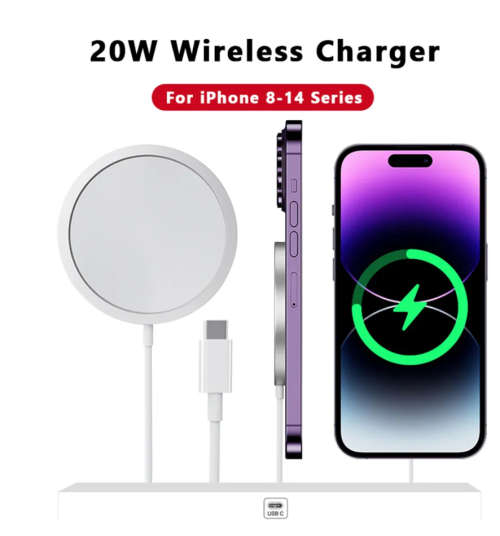 Magnetic Wireless Charger,fuupnn 15W Fast Charging Pad Compatible with iPhone 12 Magsafe