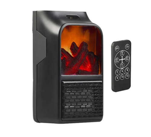 Mini Electric Wall-outlet Flame Heater Plug-in Air Warmer