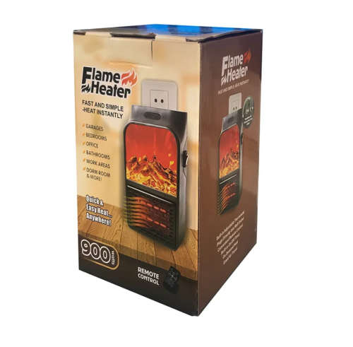 Mini Electric Wall-outlet Flame Heater Plug-in Air Warmer