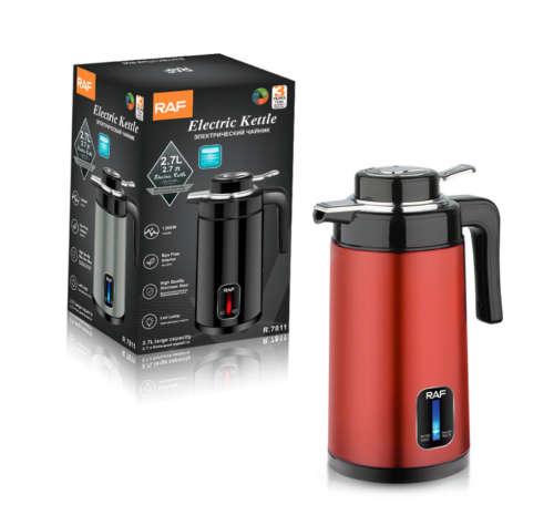 Stainless Steel Double Wall, 2.7L Electric Tea Kettle,BPA Free Water Kettle & Hot Water Boiler