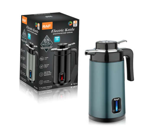 Stainless Steel Double Wall, 2.7L Electric Tea Kettle,BPA Free Water Kettle & Hot Water Boiler