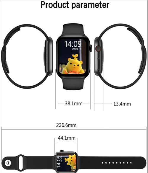 New HW22 Pro Series 7 Smart Watch Men Wireless Charger Heart Rate Women Smartwatch