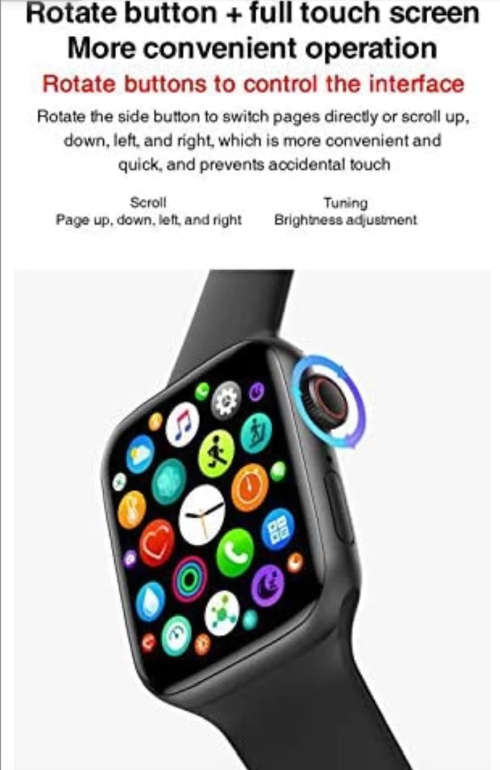 New HW22 Pro Series 7 Smart Watch Men Wireless Charger Heart Rate Women Smartwatch