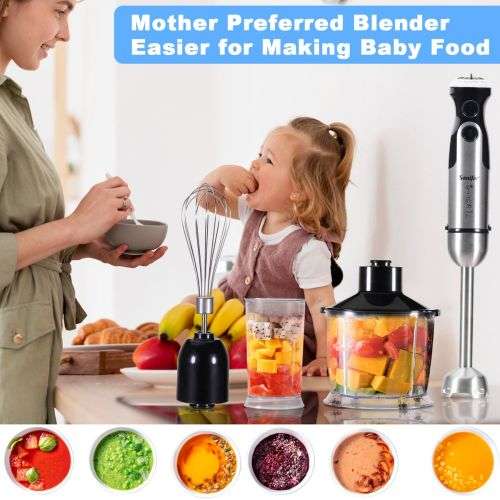 600W Multi-Purpose Portable Stick Hand Blender