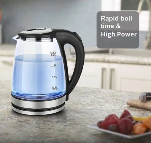 2.0 Litres Glass Kettle with Led Light