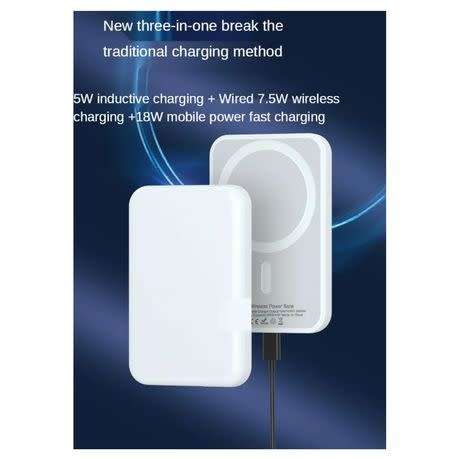 Magnetic Wireless Power Bank, Portable Wireless Magnetic Charger