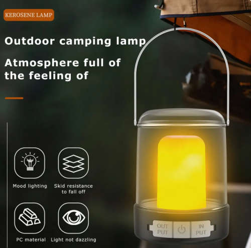 Outdoor Lighting Camping Hanging Lantern USB Recharge