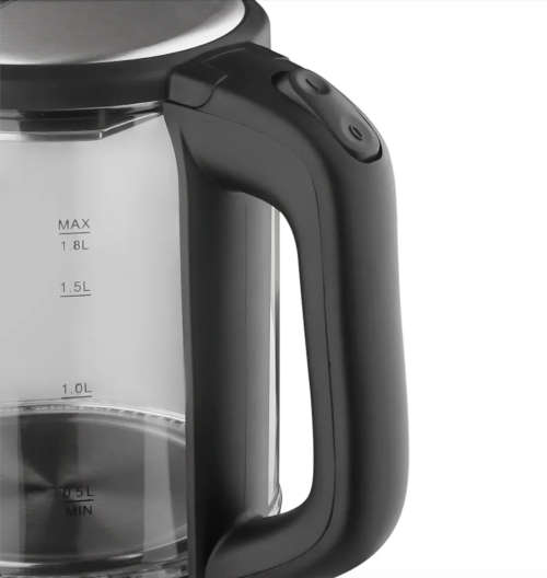 RAF Quality 1500W 2,5L Borosilicate Glass Electric Kettle