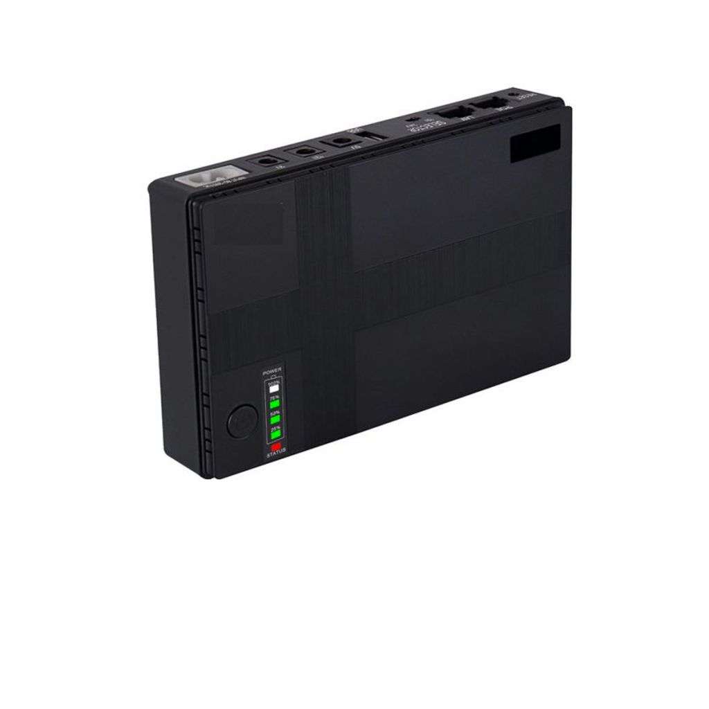 Mini Portable UPS 5V-12V For WiFi Router Large Capacity Backup Power Adapter EU/US Plug