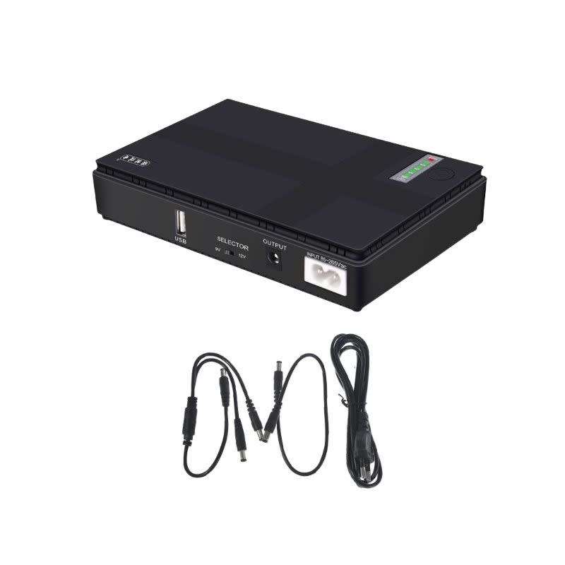 Mini Portable UPS 5V-12V For WiFi Router Large Capacity Backup Power Adapter EU/US Plug