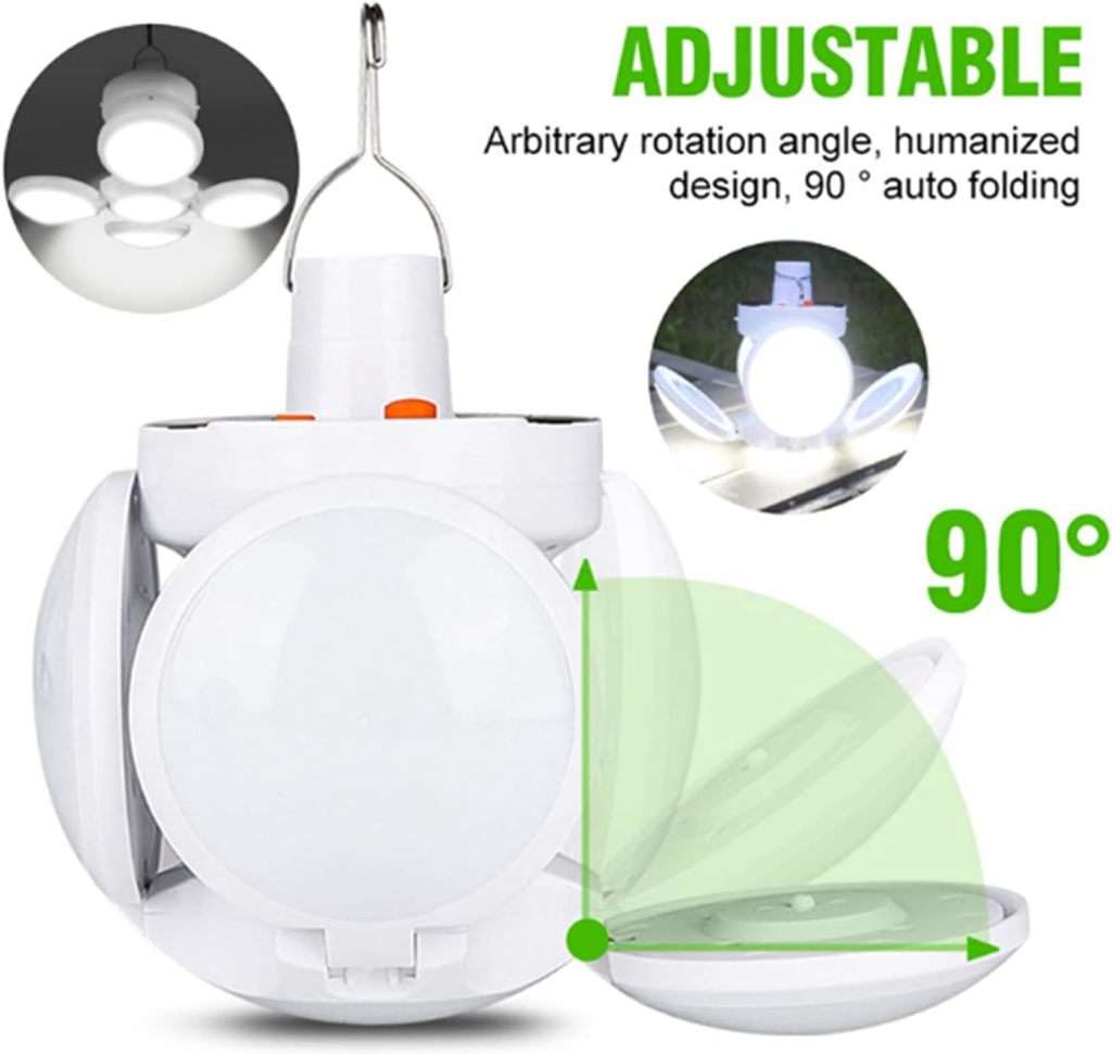 Emergency 360-Degree Lighting Camp Tent Light with 5 Led Bulbs