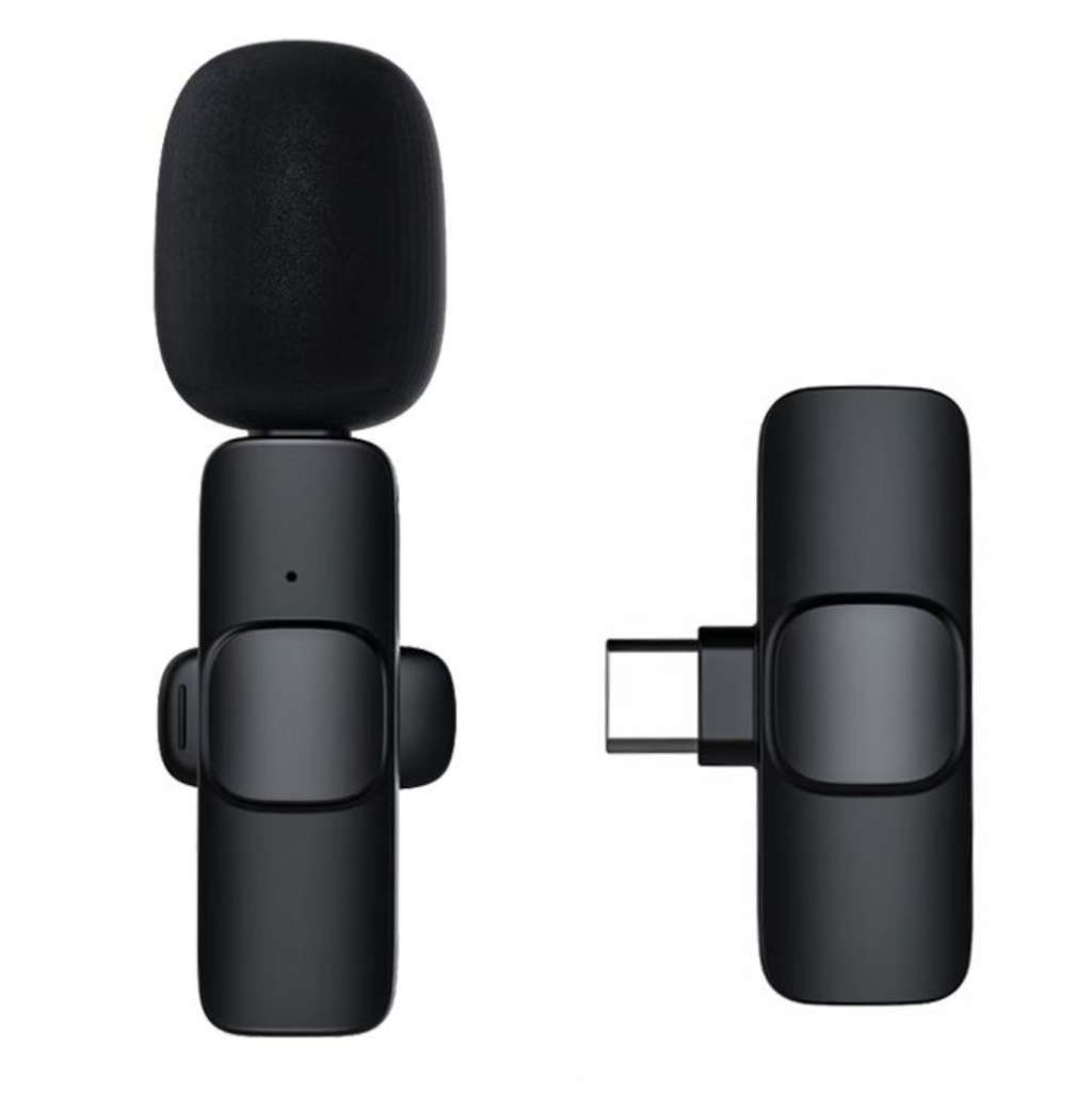 AE-62 K8 Wireless Lavalier Microphone - Type C Plug n Play Live Vlogging