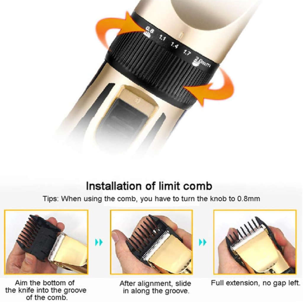 BA-652 Pet Grooming Hair Rechargeable Clipper Kit