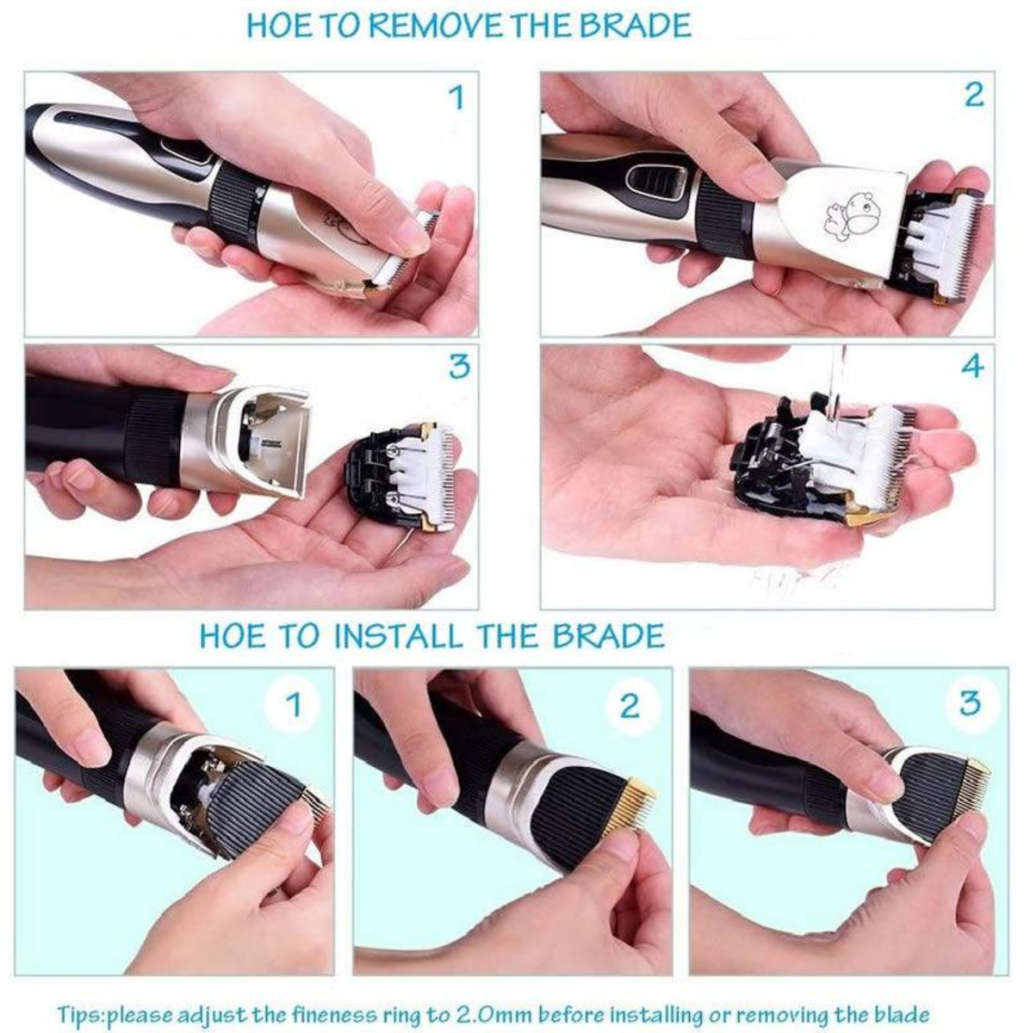 BA-652 Pet Grooming Hair Rechargeable Clipper Kit