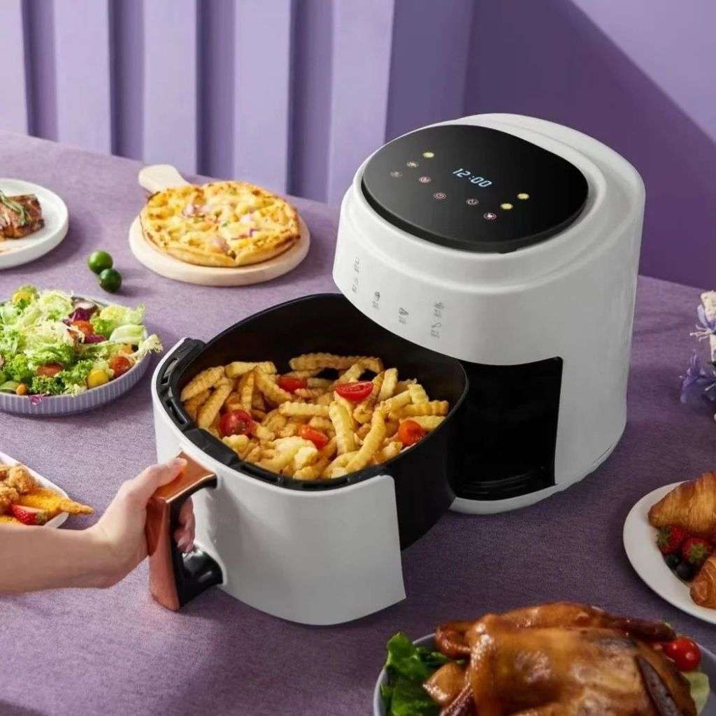 AD-314 JD689B Hot Air Fryer 2400 W Fryer 8L Air Fryer Digital LED Touchscreen Preset Timing