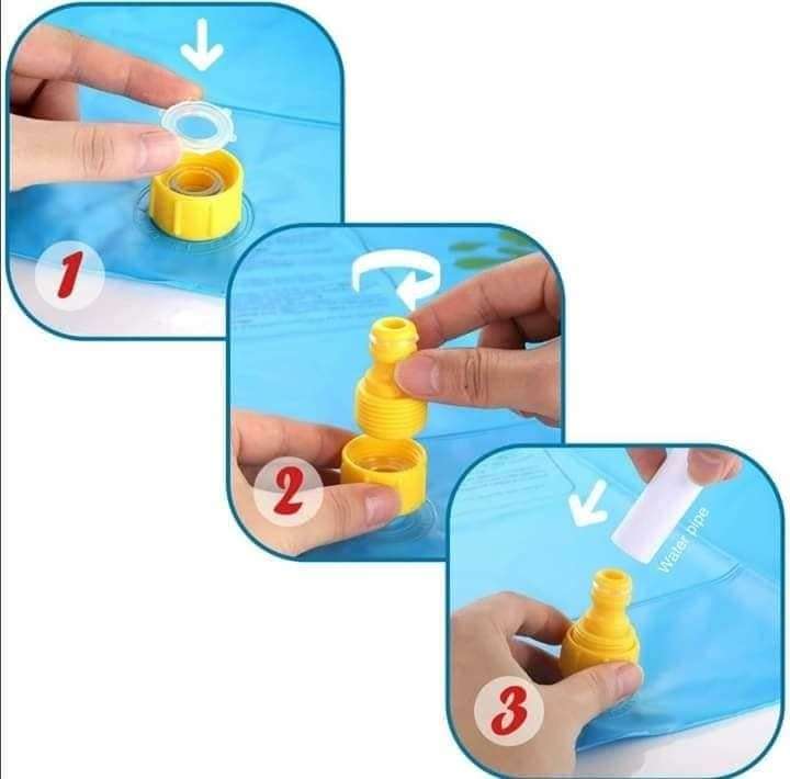 Spray and Splash Kids Outdoor Garden Sprinkle Mat Water Toy - 100CM