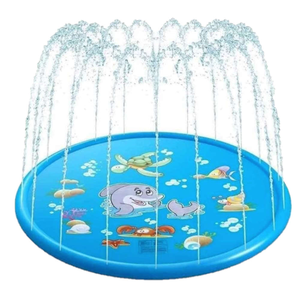 Spray and Splash Kids Outdoor Garden Sprinkle Mat Water Toy - 100CM