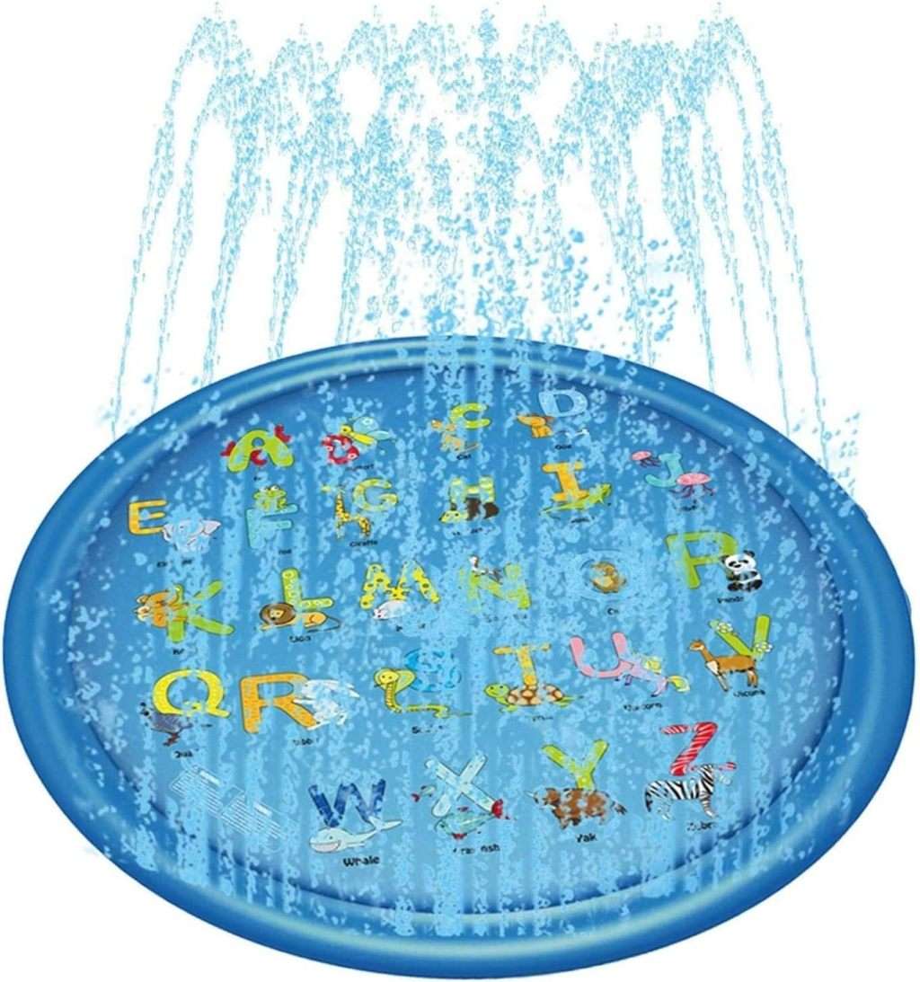 Spray and Splash Kids Outdoor Garden Sprinkle Mat Water Toy - 100CM