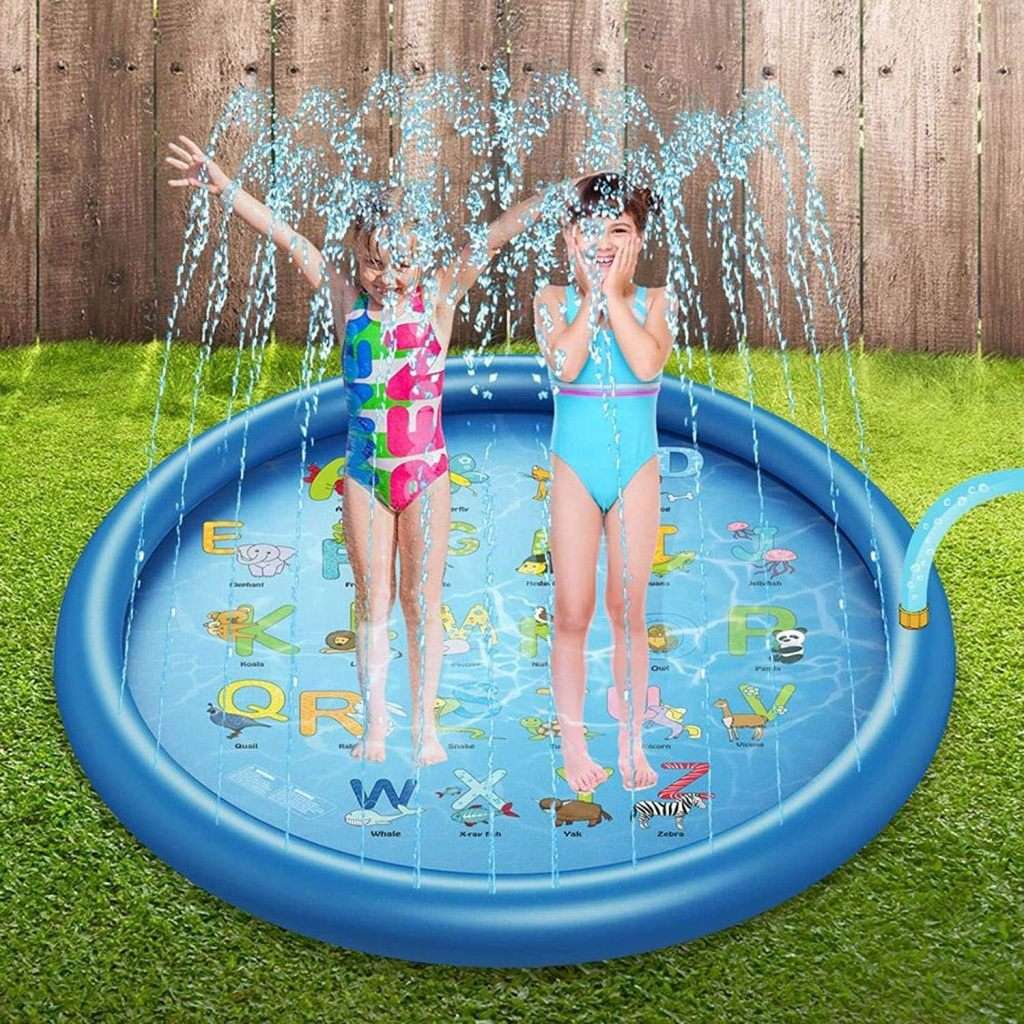 Spray and Splash Kids Outdoor Garden Sprinkle Mat Water Toy - 100CM