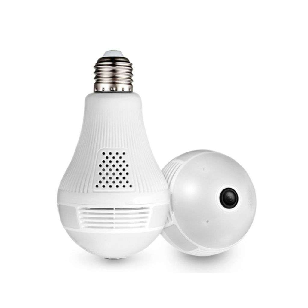 Wi-Fi Full Ultra HD 1080P CCTV Smart Security IP Hidden Camera Led Bulb with Holder Light Vision Spy