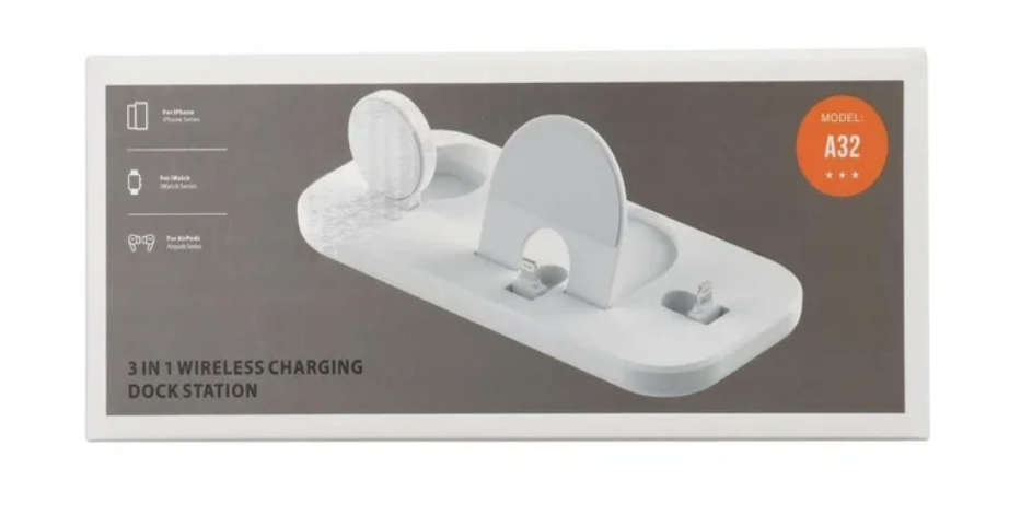 Wireless Charger Station, 3 in 1 Magnetic Charging Stand Compatible with iPhone