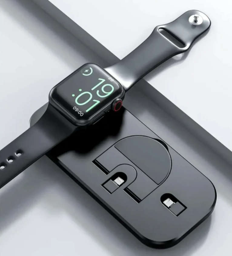 Wireless Charger Station, 3 in 1 Magnetic Charging Stand Compatible with iPhone