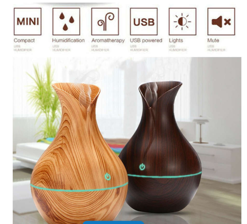 Ultrasonic Air Humidifier Aromatherapy Diffuser Essential Oil Mini Car Home Mist Maker Defusers