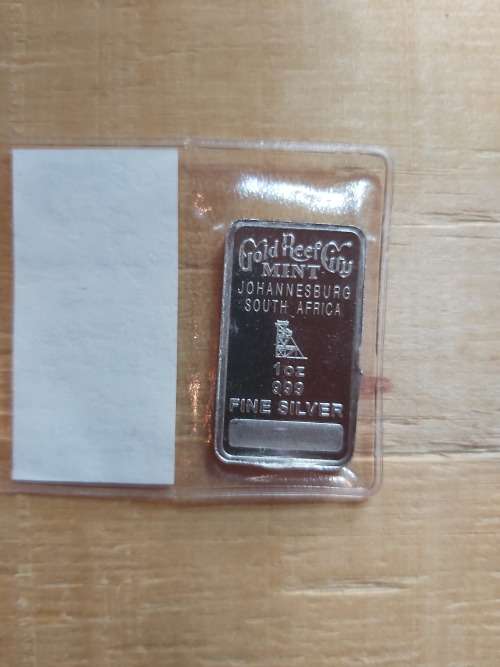 Lion Minted Bar - 1 OZ Fine Silver