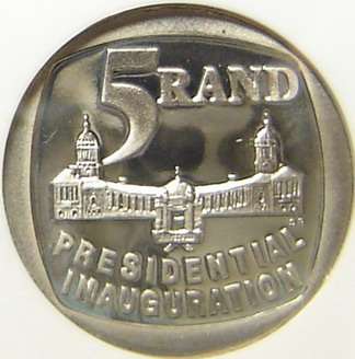 R5 coin 1994 "Presidential Inauguration
