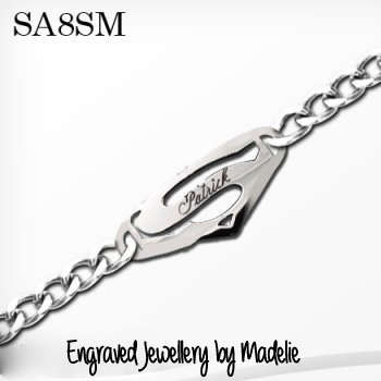 Superman Bracelet - *FREE ENGRAVING*