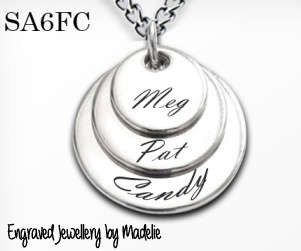 Necklace with 3 names - *FREE ENGRAVING*