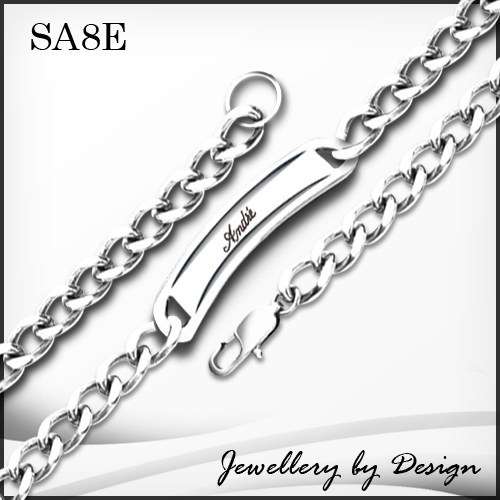 Chain Bracelet with name engraved