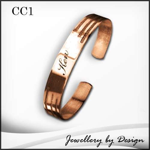 Copper Bracelet with name engraved