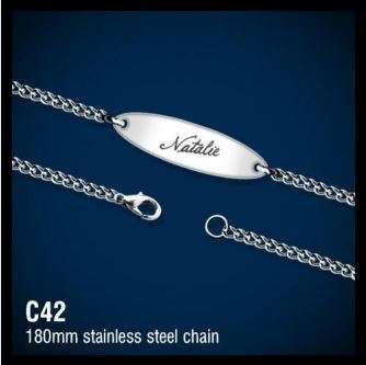 Plain chain bracelet *FREE ENGRAVING*