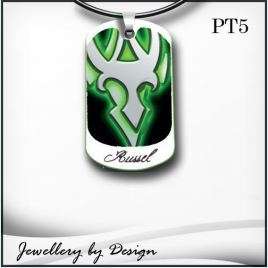 Glow tag with rubber cord