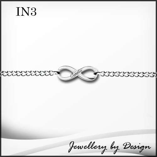 Infinity ankle bracelet - FREE ENGRAVING