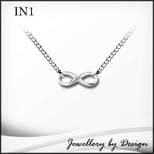 Infinity necklace with a name - FREE ENGRAVING