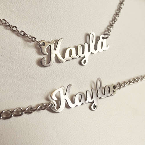 Personalised - Name necklace & bracelet set