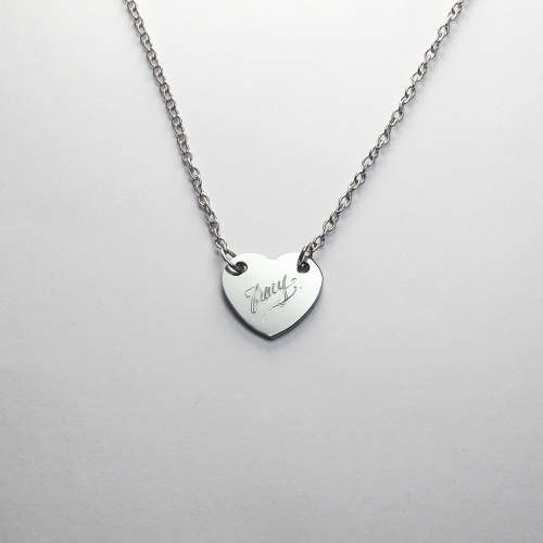 Personalised - Heart pendant & necklace