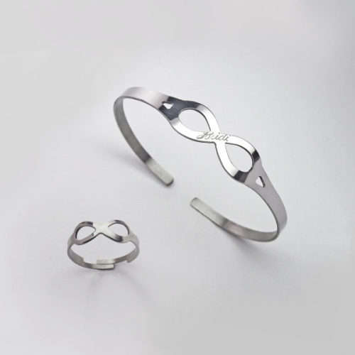 Personalised - INFINITY BRACELET SET