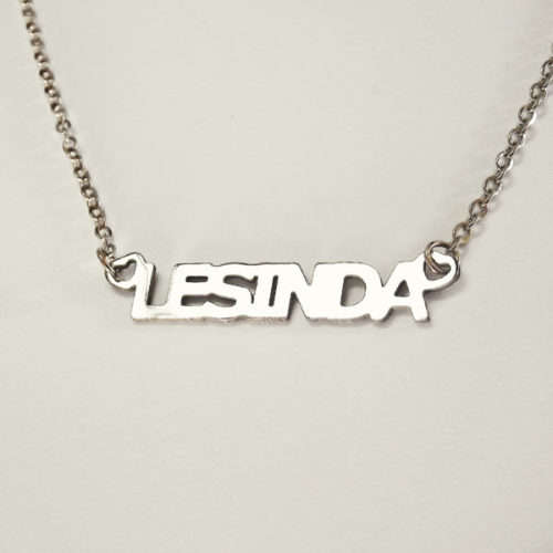 Personalised name necklace & bracelet - BLOCK letters