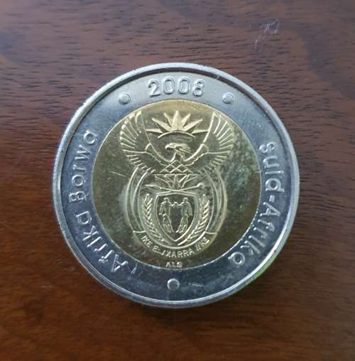 2008 Mandela 90th Birthday R5 coins